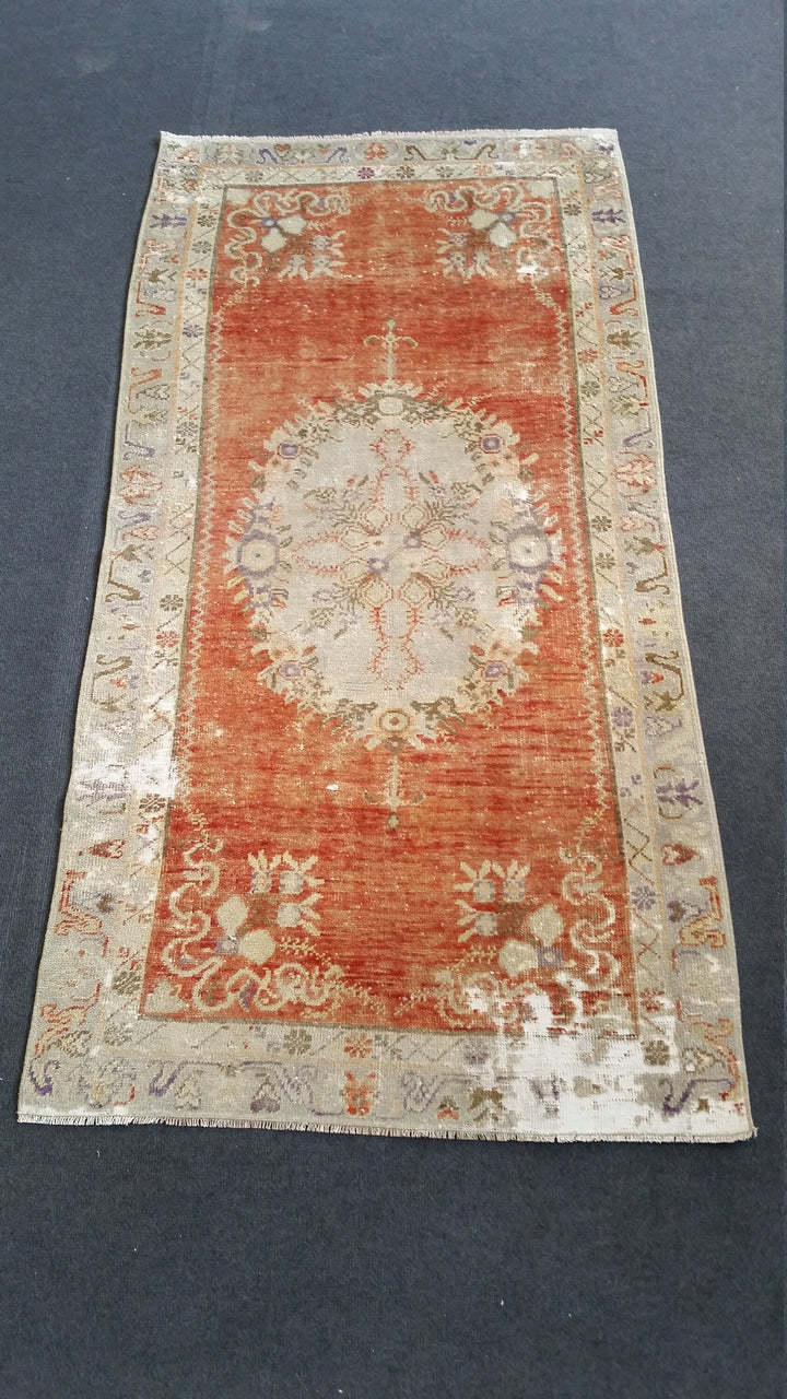 Turkish Oushak Rug Hand-Knotted view 9