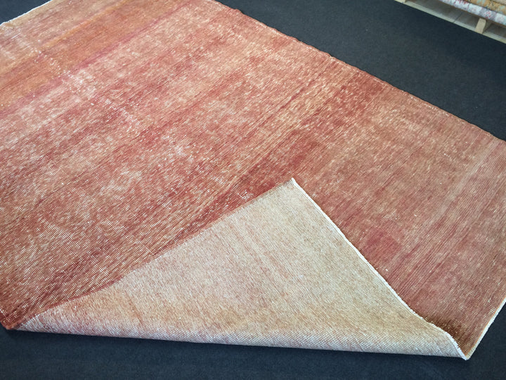 Turkish Oushak Rug 5'2" x 8'2" Hand-Knotted close-up
