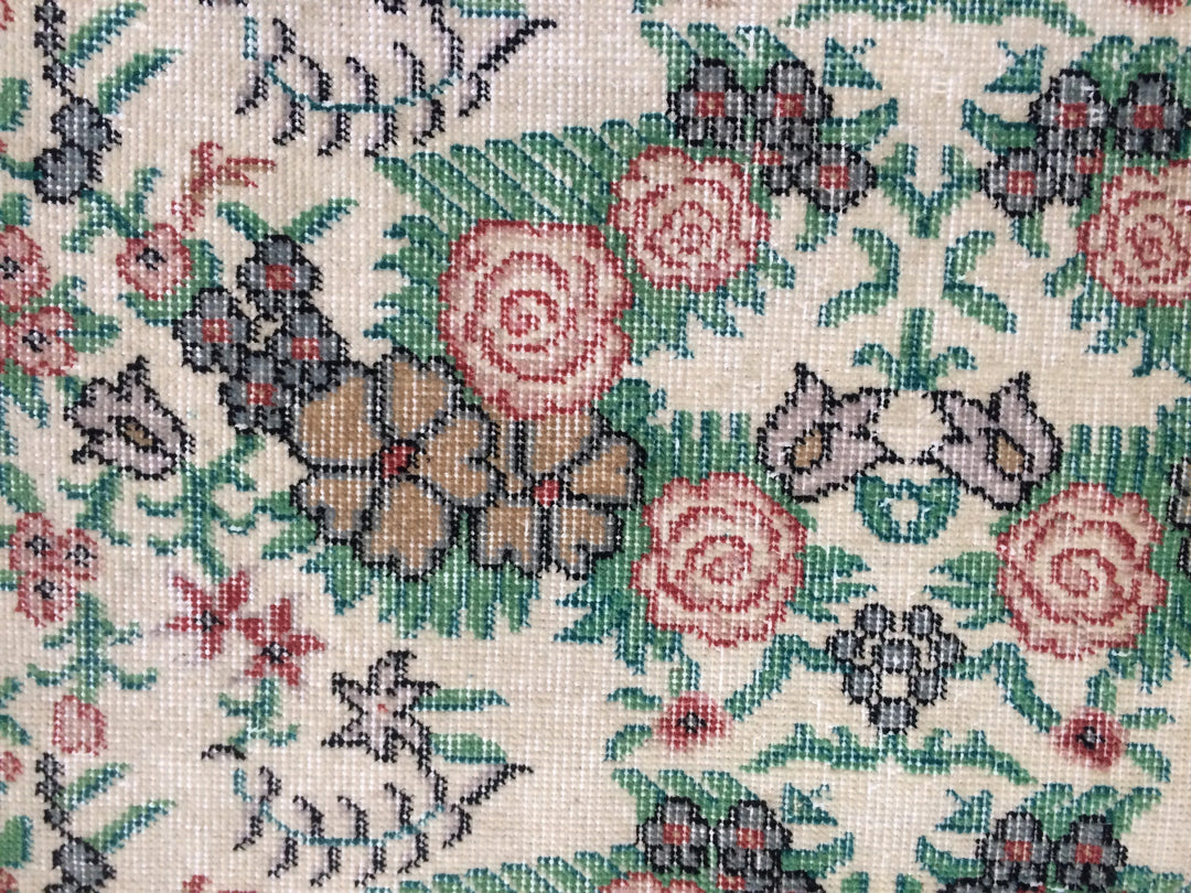 Green Turkish Oushak Rug 2'7" x 9'10" Hand-Knotted | No. WR64404