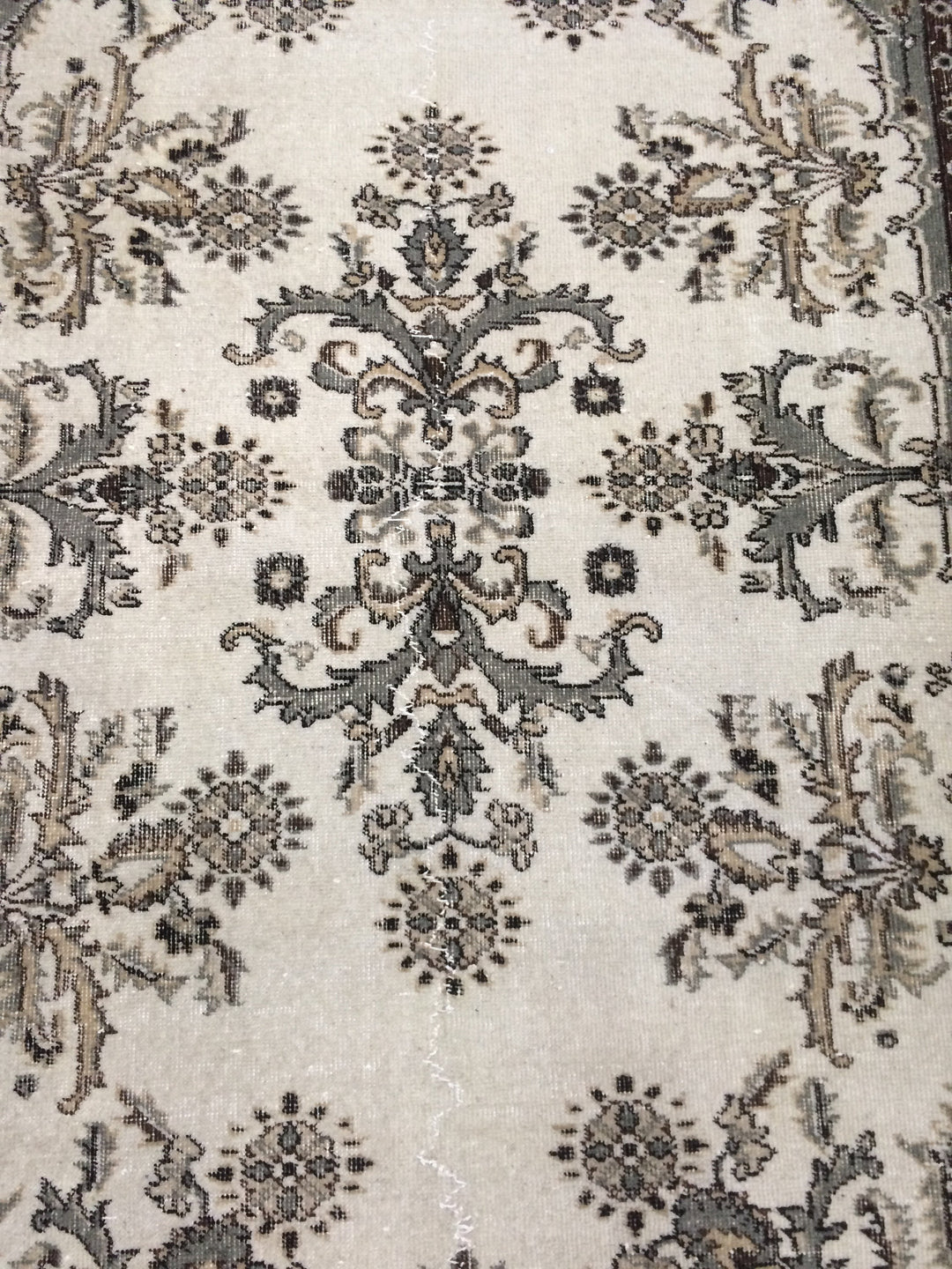 Red Turkish Oushak Runner Rug Hand-Knotted view 9