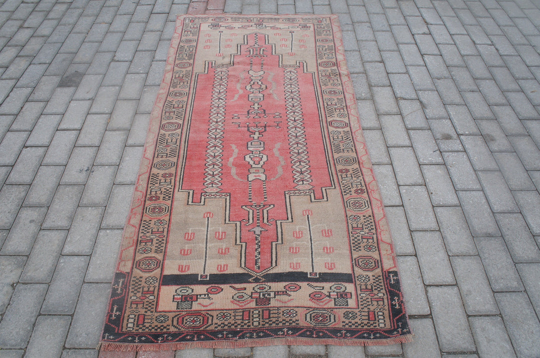 Turkish Oushak Runner Rug Hand-Knotted view 9