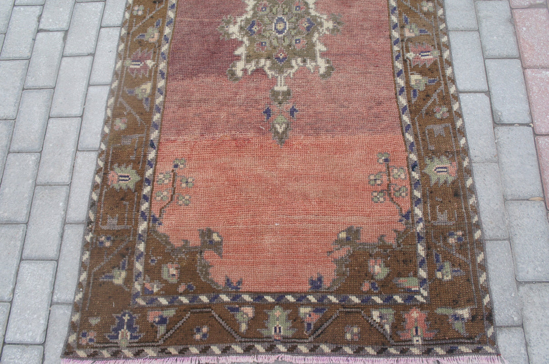 Rust Turkish Vintage Runner Hand-Knotted view