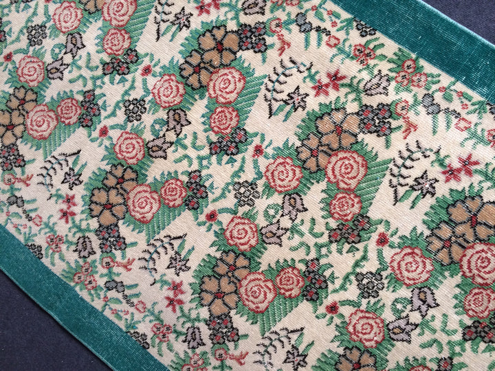Green Turkish Oushak Rug 4' x 7' Hand-Knotted | No. WR97668