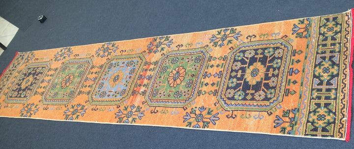 Rust Turkish Ziegler Rug Hand-Knotted view
