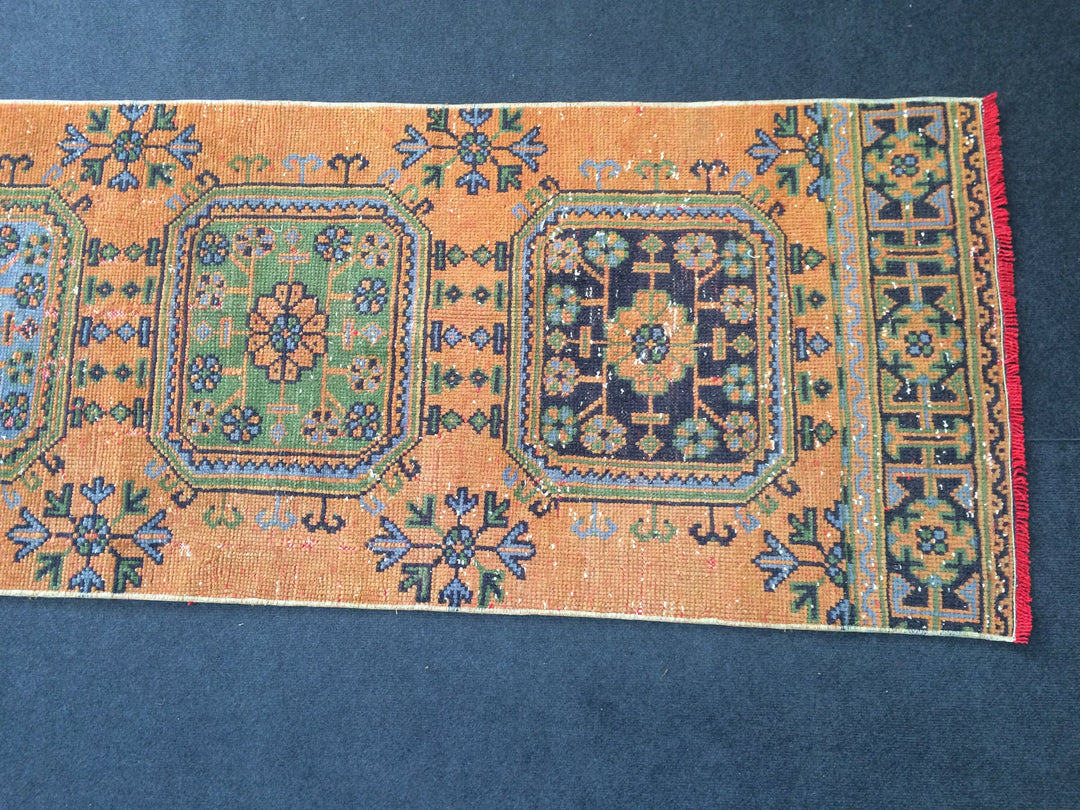 Rust Turkish Ziegler Rug Hand-Knotted texture