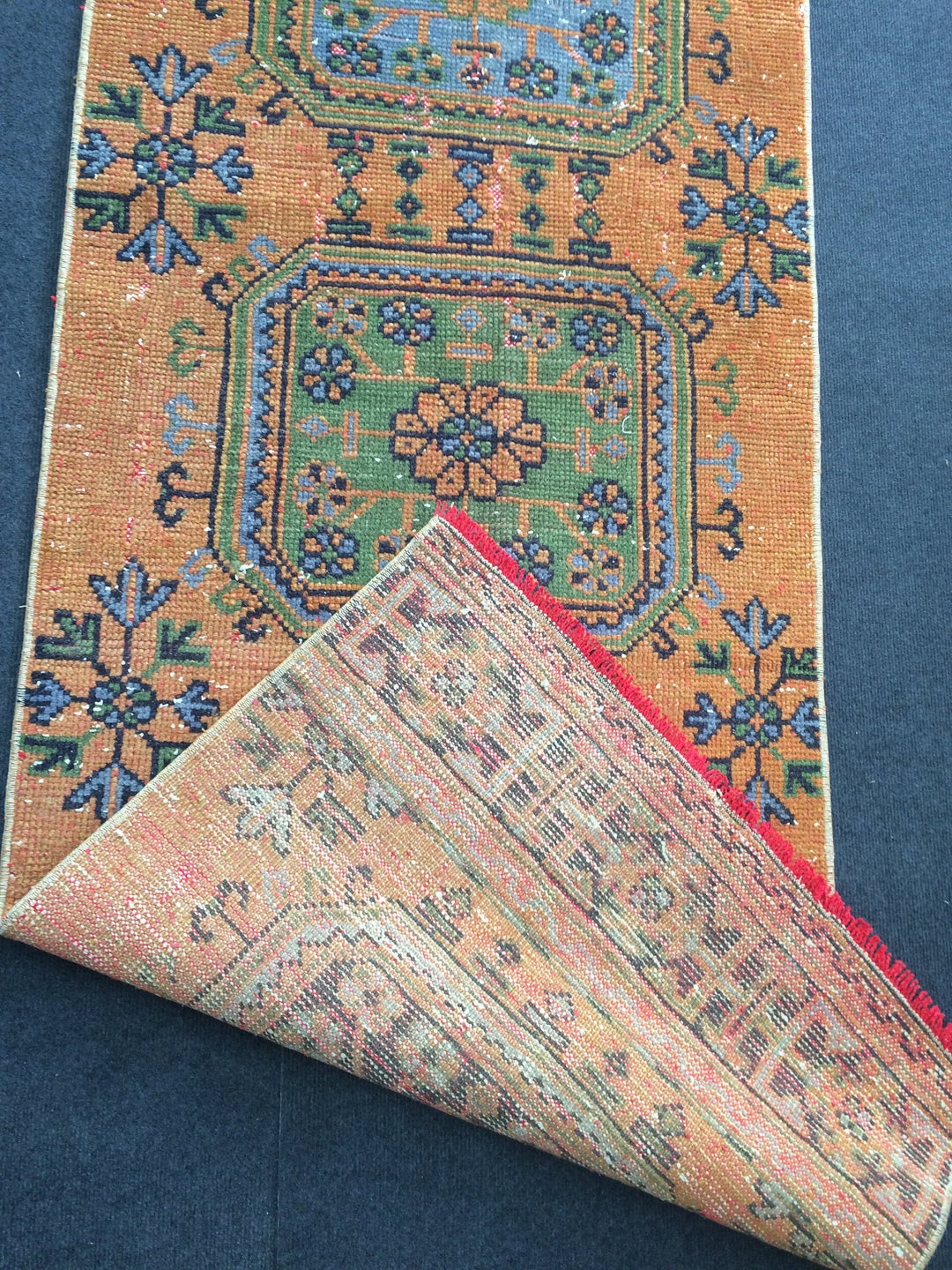 Rust Turkish Ziegler Rug Hand-Knotted view 9