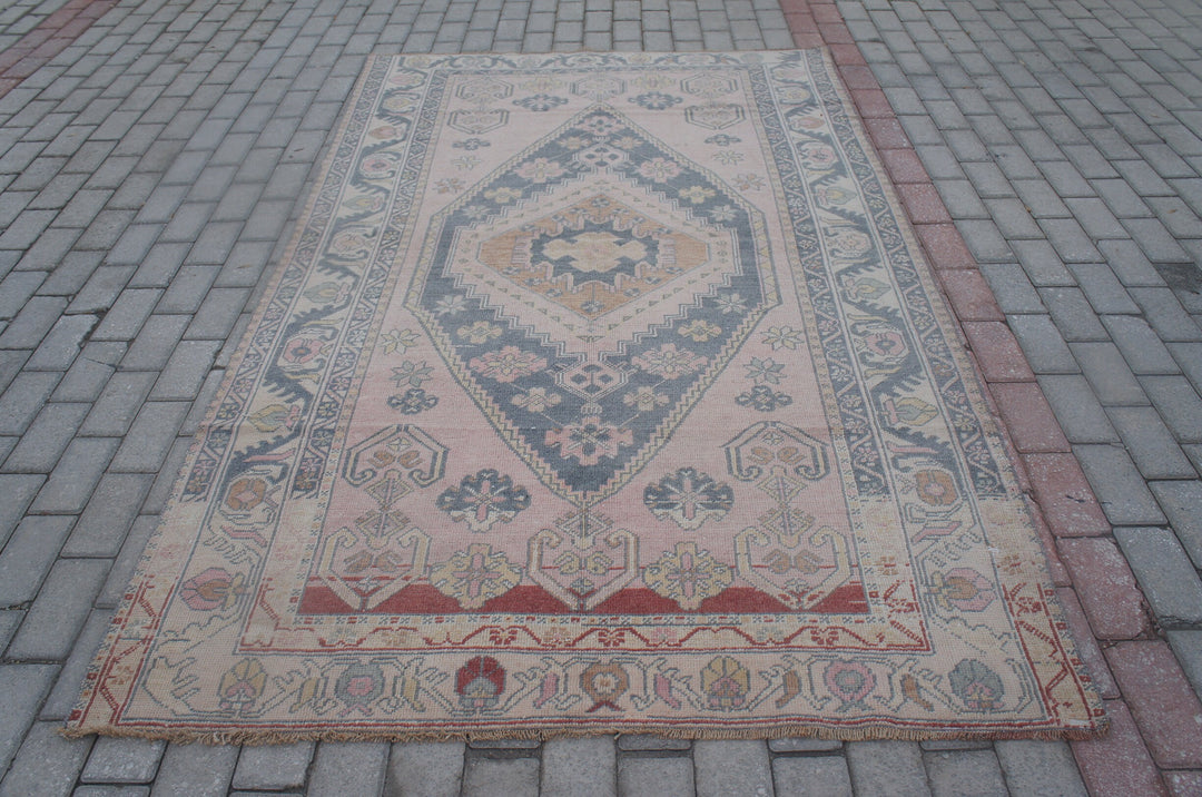Turkish Oushak Rug 4' x 8' Hand-Knotted view