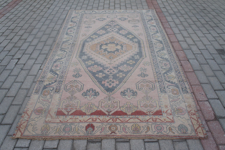 Turkish Oushak Rug 4' x 8' Hand-Knotted view