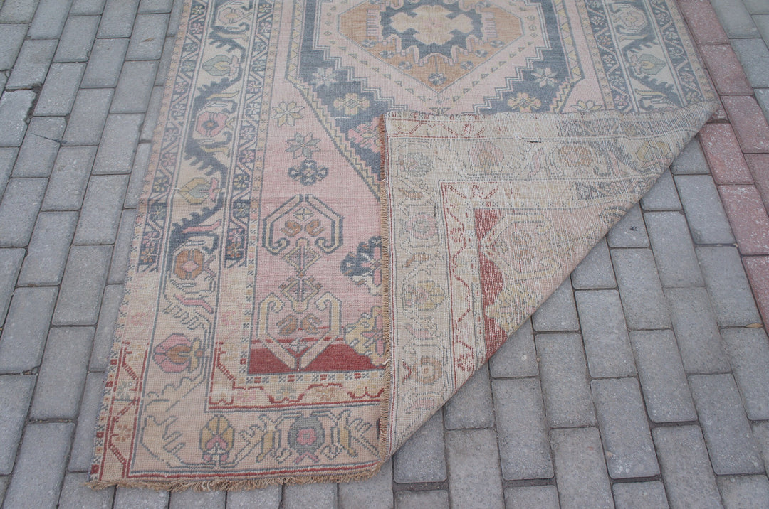 Turkish Oushak Rug 4' x 8' Hand-Knotted view 9