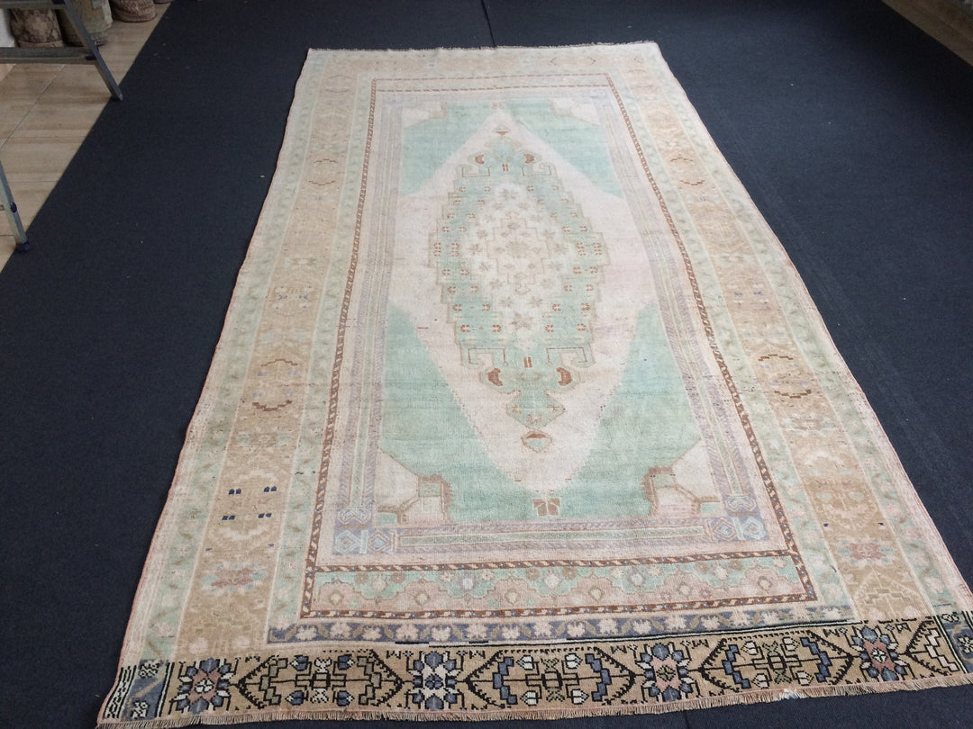 Rust Turkish Runner Rug 5' 2" x 10' Hand-Knotted field