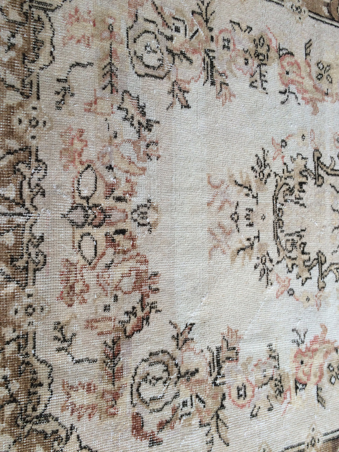 Rust Turkish Runner Rug 4' x 6' Hand-Knotted view 9