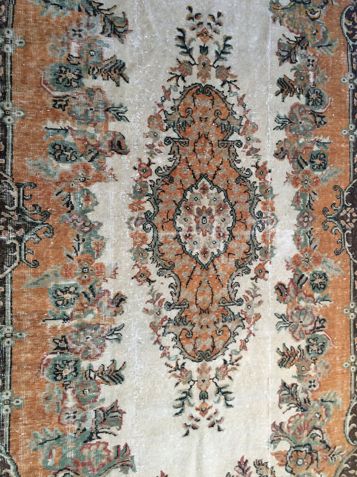 Turkish Oushak Rug Hand-Knotted | No. WR38661