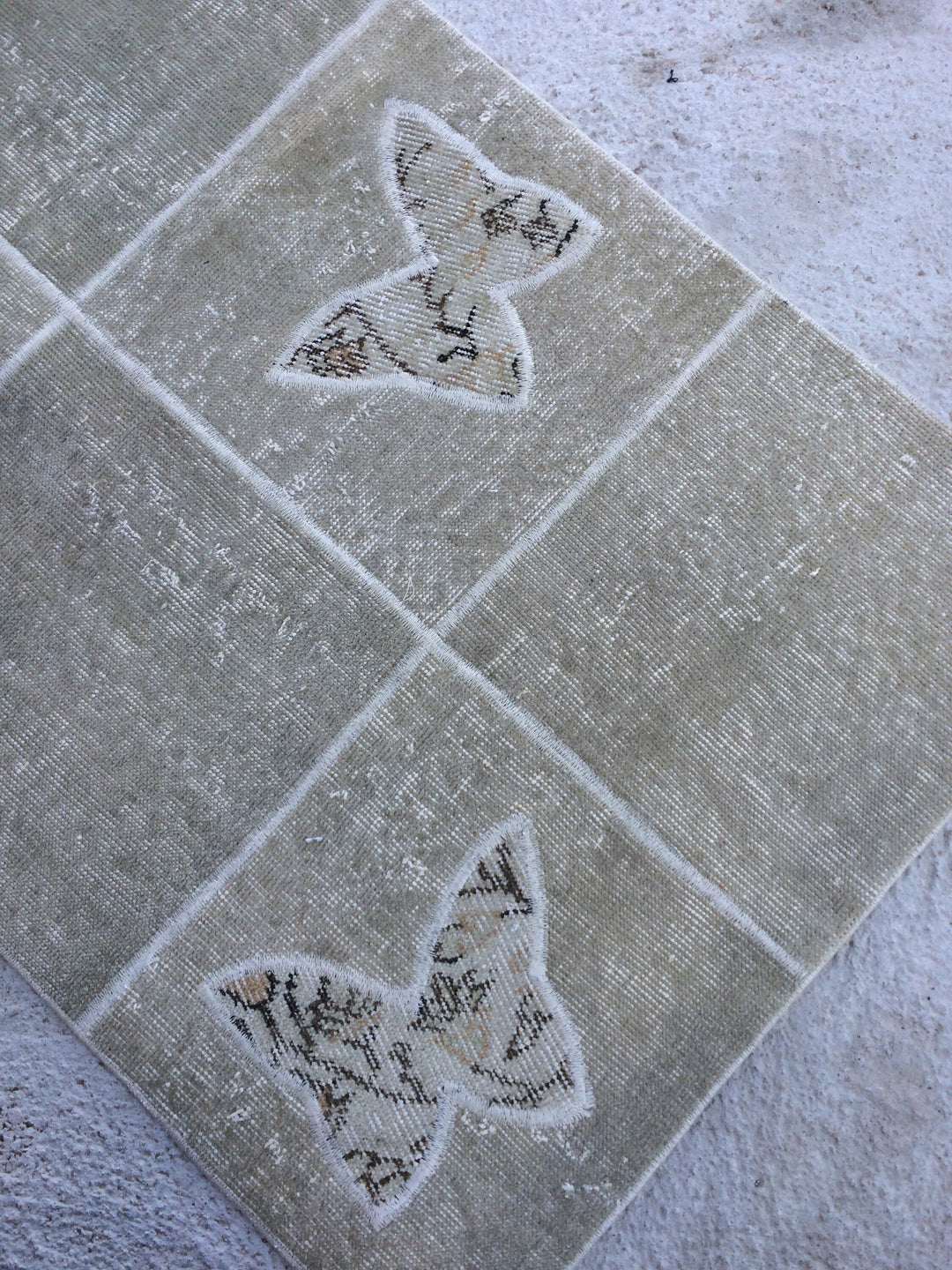 Turkish Oushak Rug 2'7" x 9'10" Hand-Knotted field