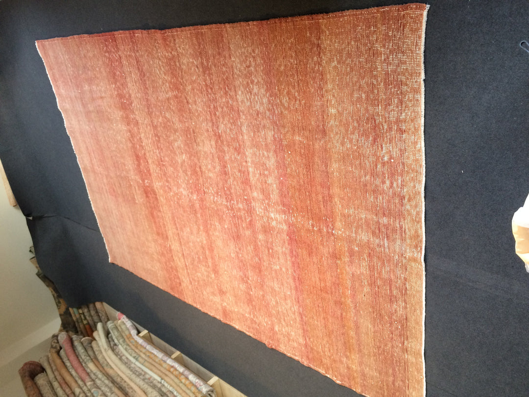Turkish Oushak Rug 5'2" x 8'2" Hand-Knotted pattern