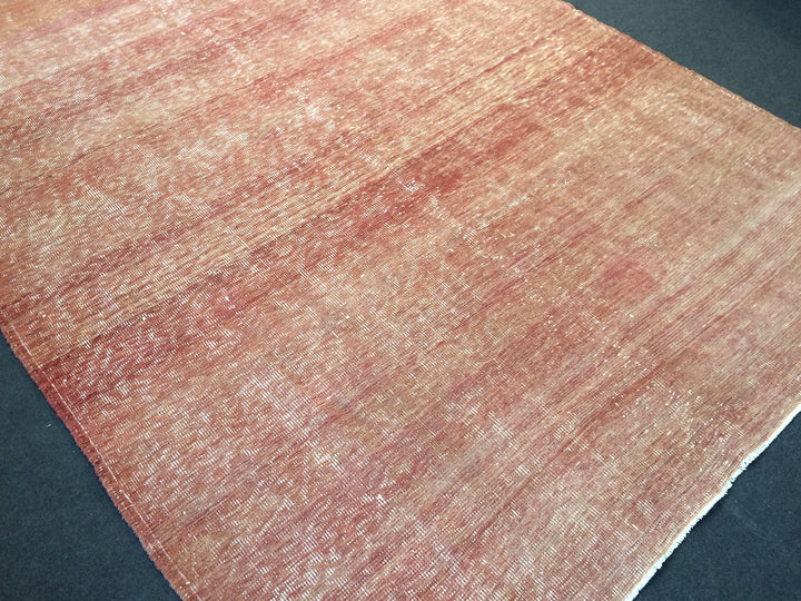 Turkish Oushak Rug 5'2" x 8'2" Hand-Knotted detail