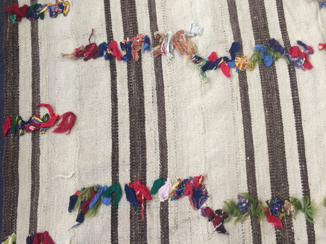 Turkish Oushak Rug 2'7" x 9'9" Flat-Weave field