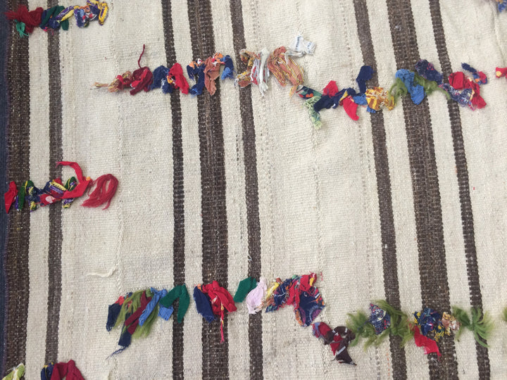 Turkish Oushak Rug 2'7" x 9'9" Flat-Weave field