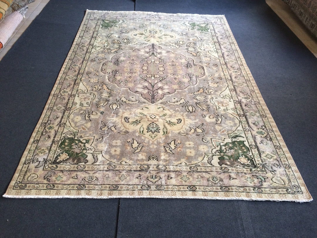 Turkish Oushak Rug 6' x 9' 6" Hand-Knotted