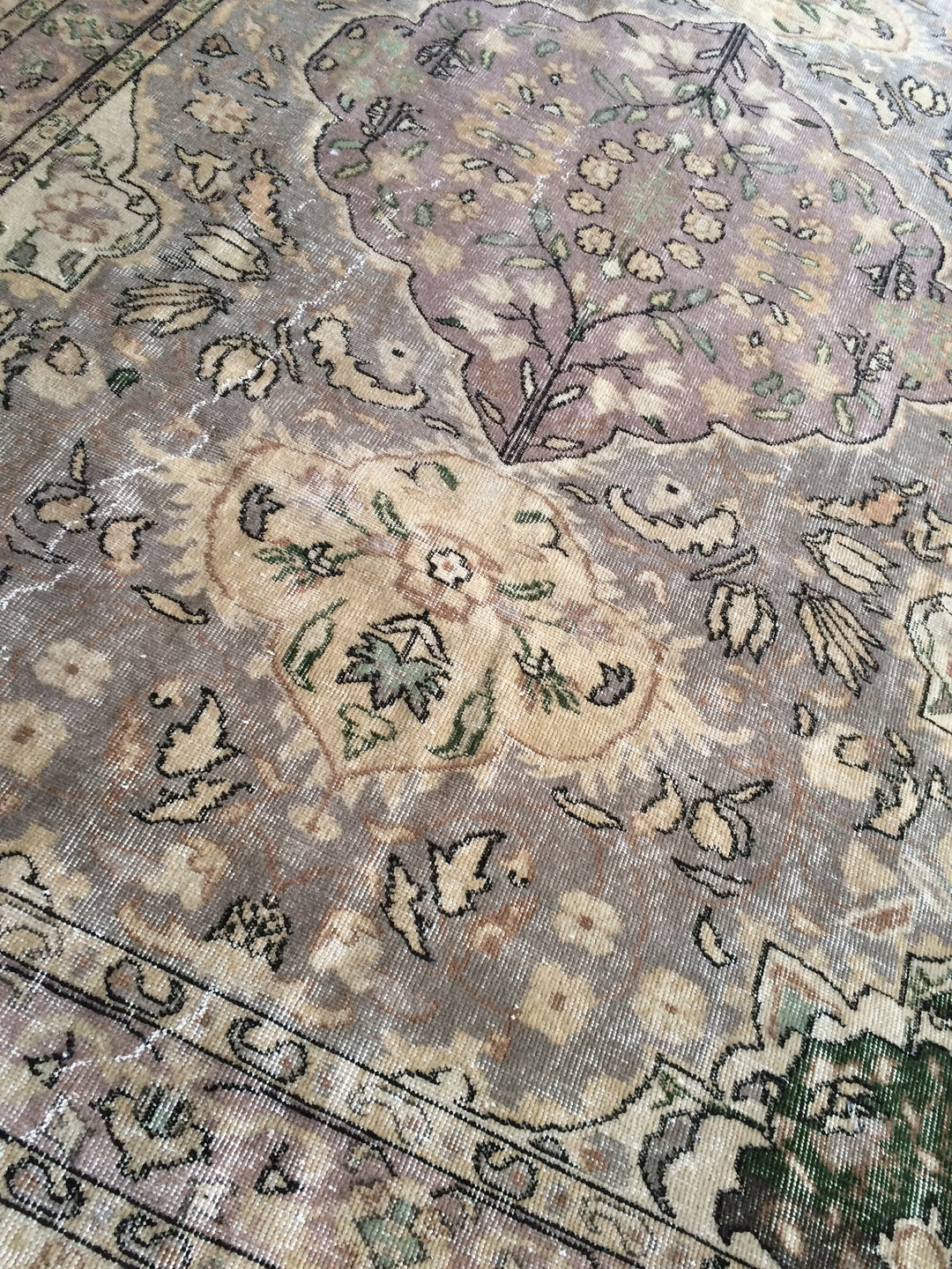 Turkish Oushak Rug 6' x 9' 6" Hand-Knotted view 9