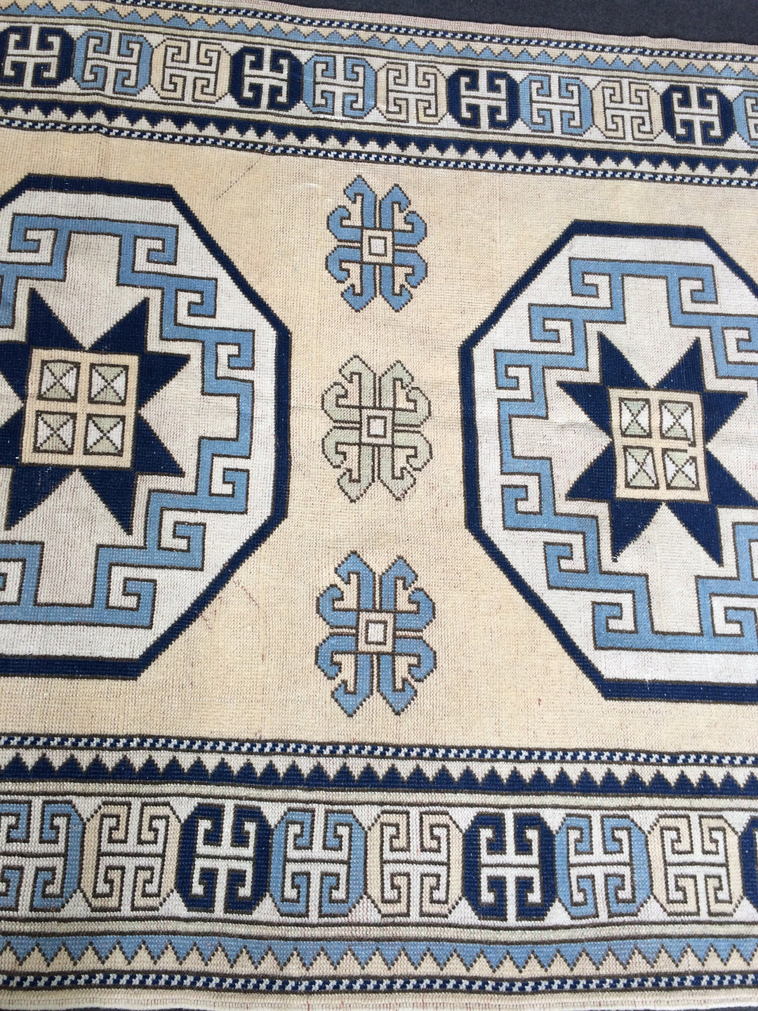 Blue Turkish Oushak Rug 5' 4" x 7' 9" Hand-Knotted | No. WR71903