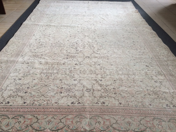 Rust Turkish Oushak Rug 6' x 9' 4" Hand-Knotted