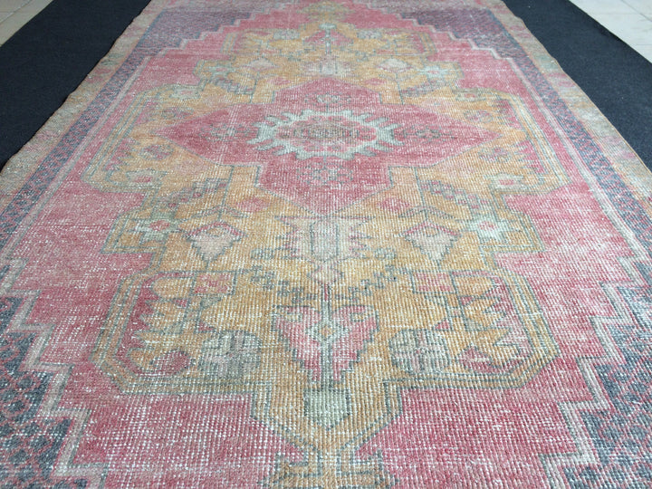 Turkish Oushak Rug 2'6" x 10' Hand-Knotted reverse