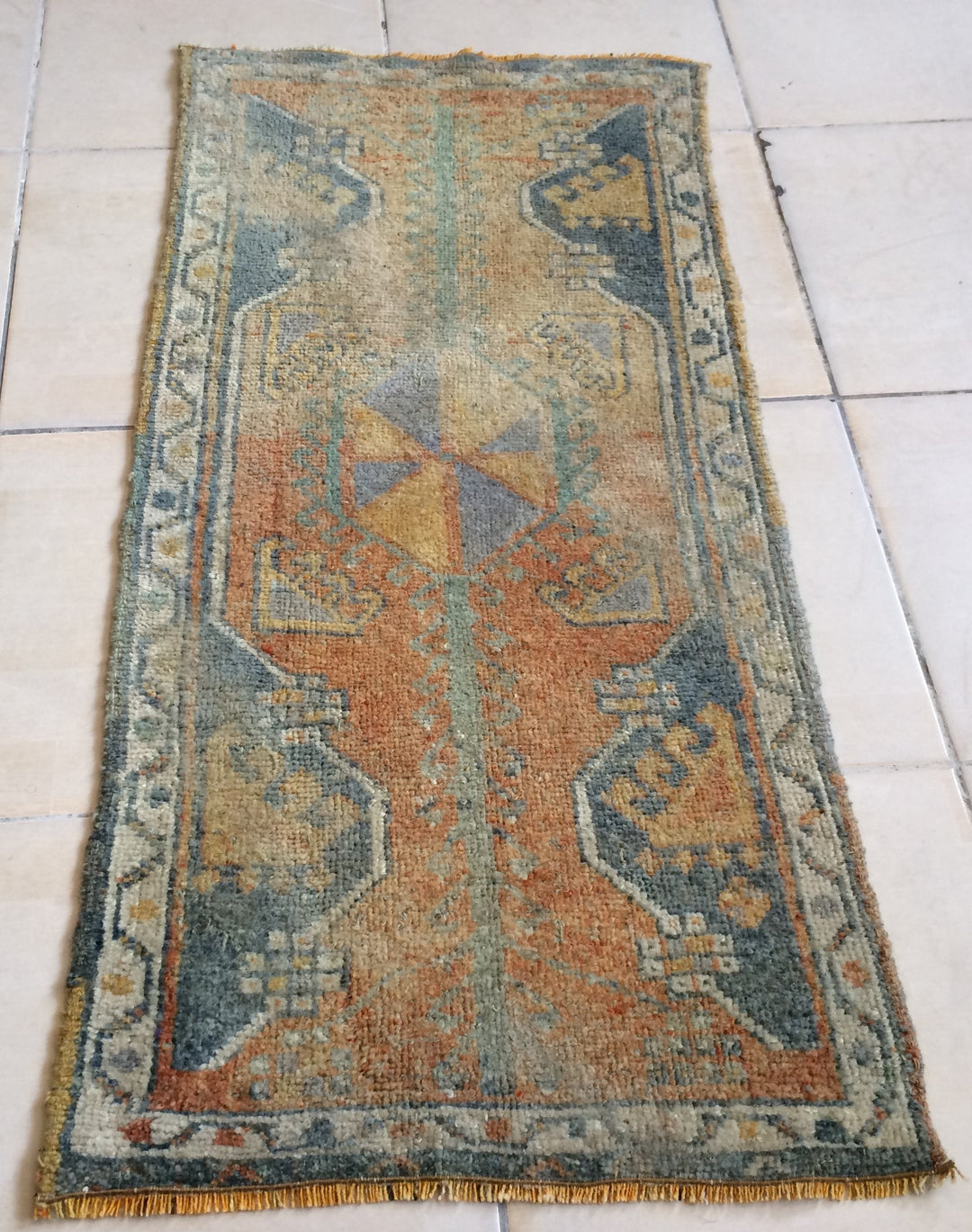 Turkish Oushak Rug Hand-Knotted view