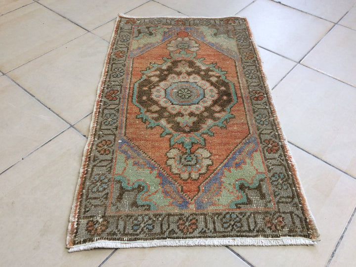 Turkish Oushak Rug Hand-Knotted