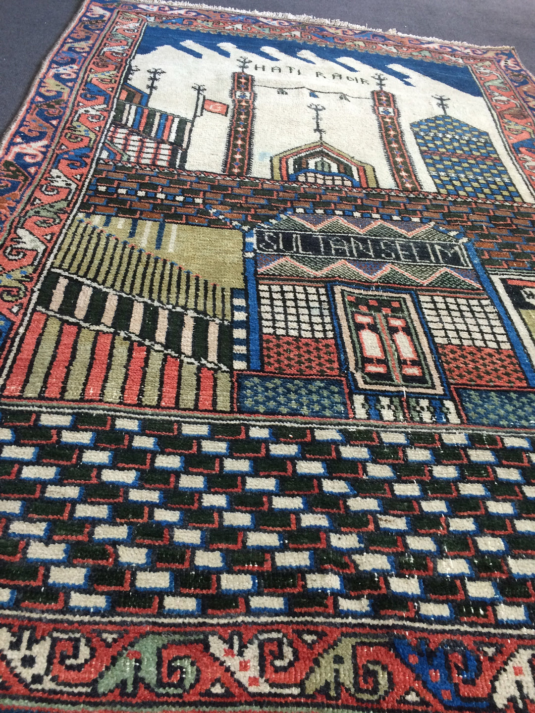 Turkish Oushak Rug 2'6" x 12'1" Hand-Knotted field