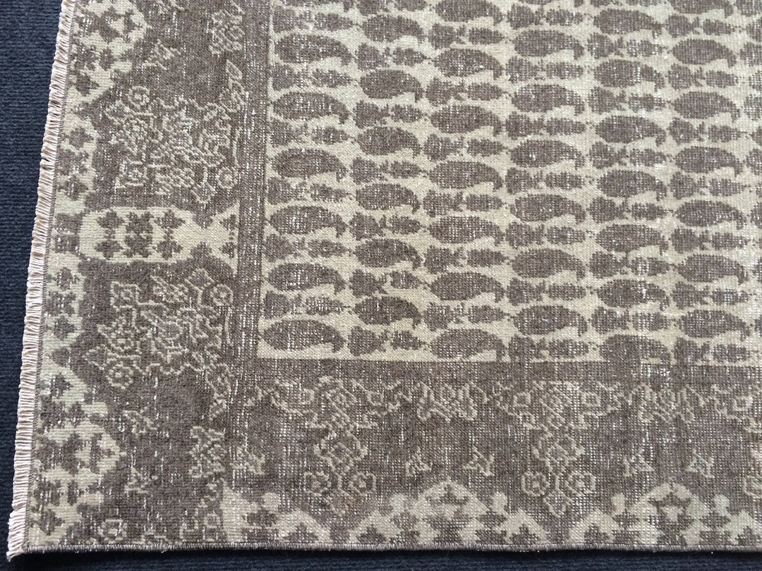 Turkish Oushak Rug Runner Rug - No. WR83682 Hand-Knotted view 9