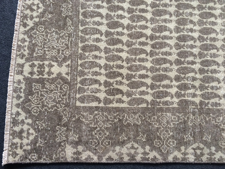 Turkish Oushak Rug Runner Rug - No. WR83682 Hand-Knotted view 9