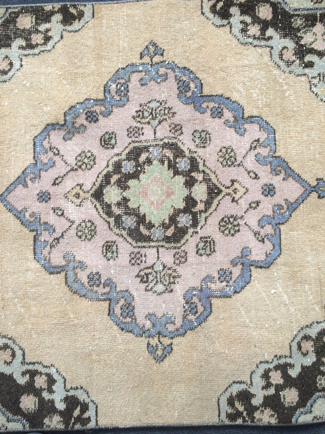 Turkish Runner Rug 3' x 12' 2" Hand-Knotted texture