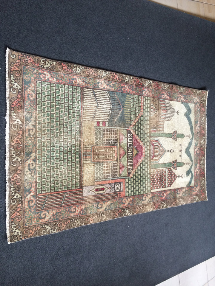 Turkish Oushak Rug 2'7" x 9'10" Hand-Knotted