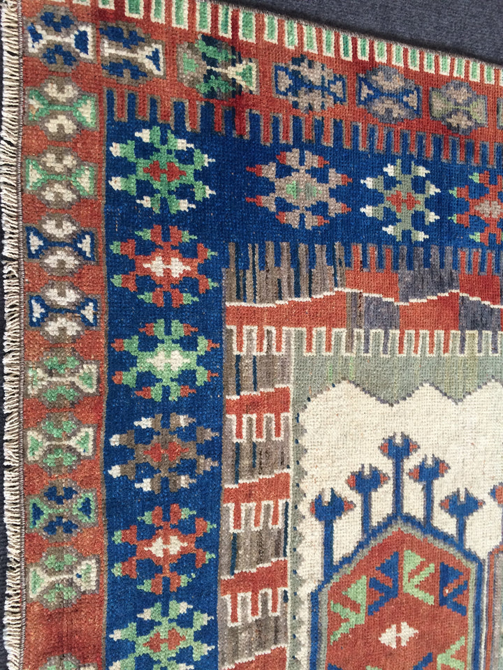 Turkish Oushak Rug 4' 2" x 6' 5" Hand-Knotted view 9