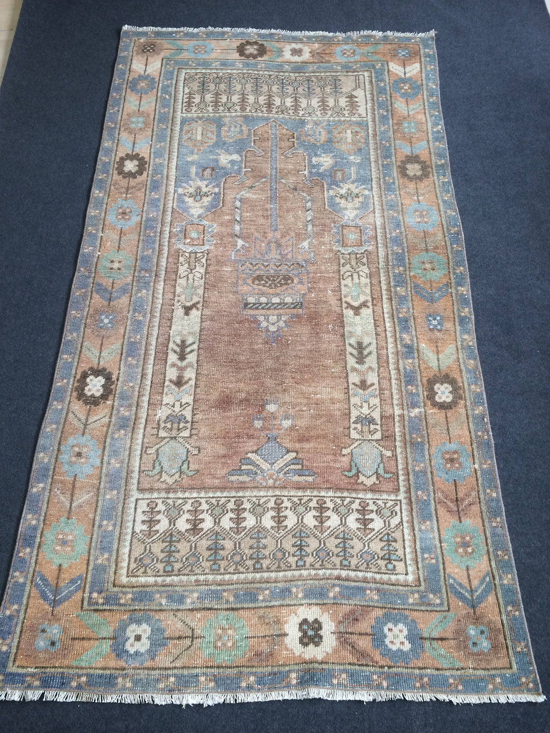 Rust Turkish Oushak Rug Hand-Knotted view
