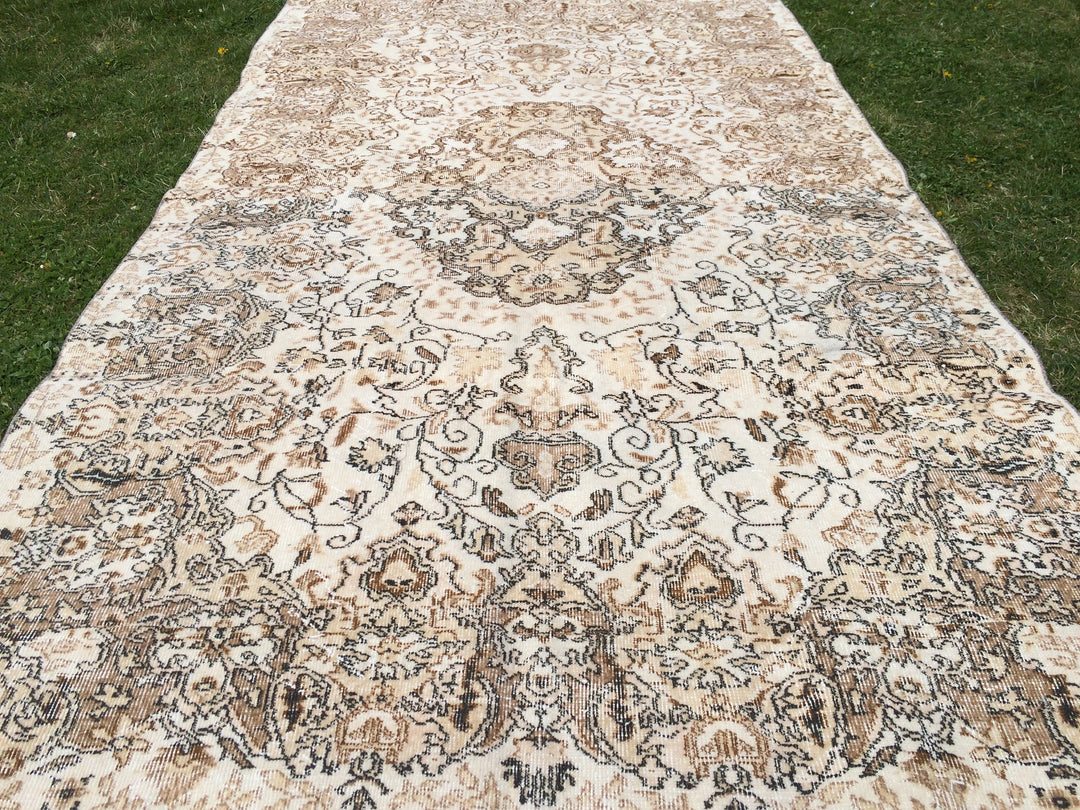 Rust Turkish Oushak Rug 5' 6" x 10' Hand-Knotted view