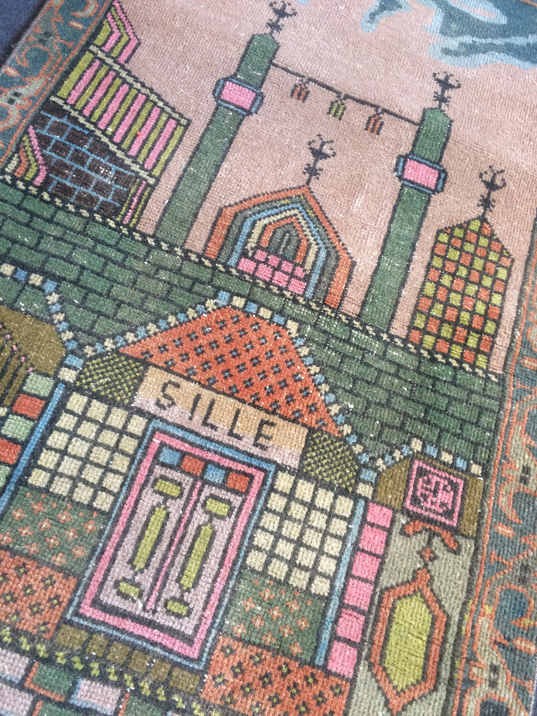 Turkish Oushak Rug 3'7" x 5'3" Hand-Knotted view 9