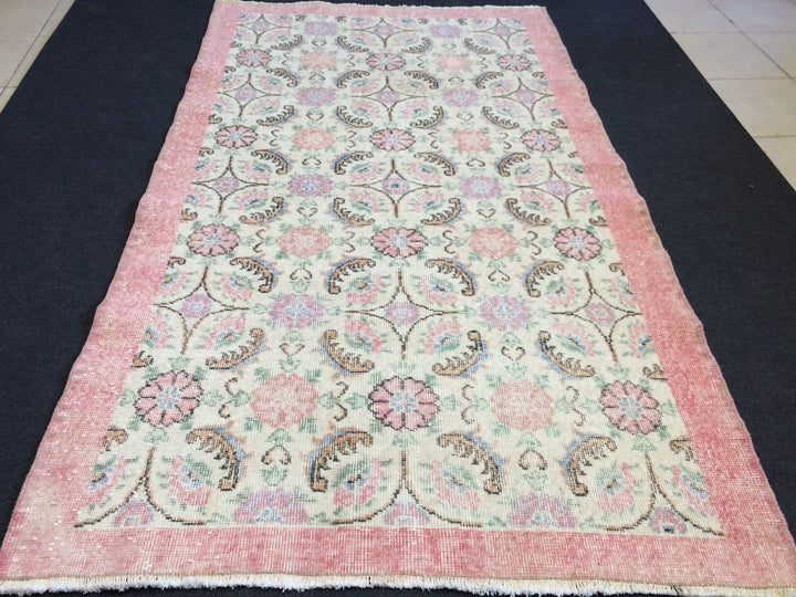 Turkish Oushak Rug 2'7" x 9'10" Hand-Knotted