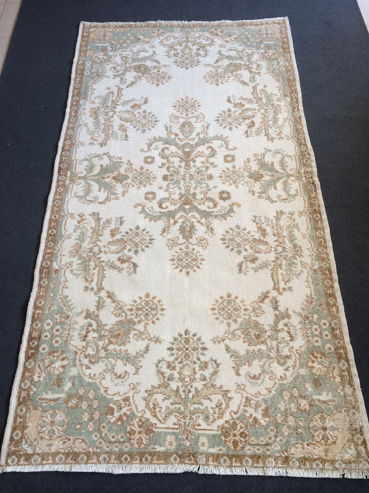 Rust Turkish Oushak Rug 2'7" x 10'1" Hand-Knotted view