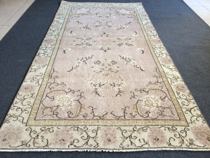 Turkish Oushak Rug 2'6" x 9'10" Hand-Knotted