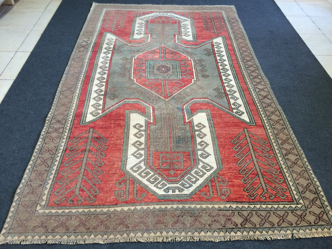 Rust Turkish Oushak Rug Hand-Knotted view