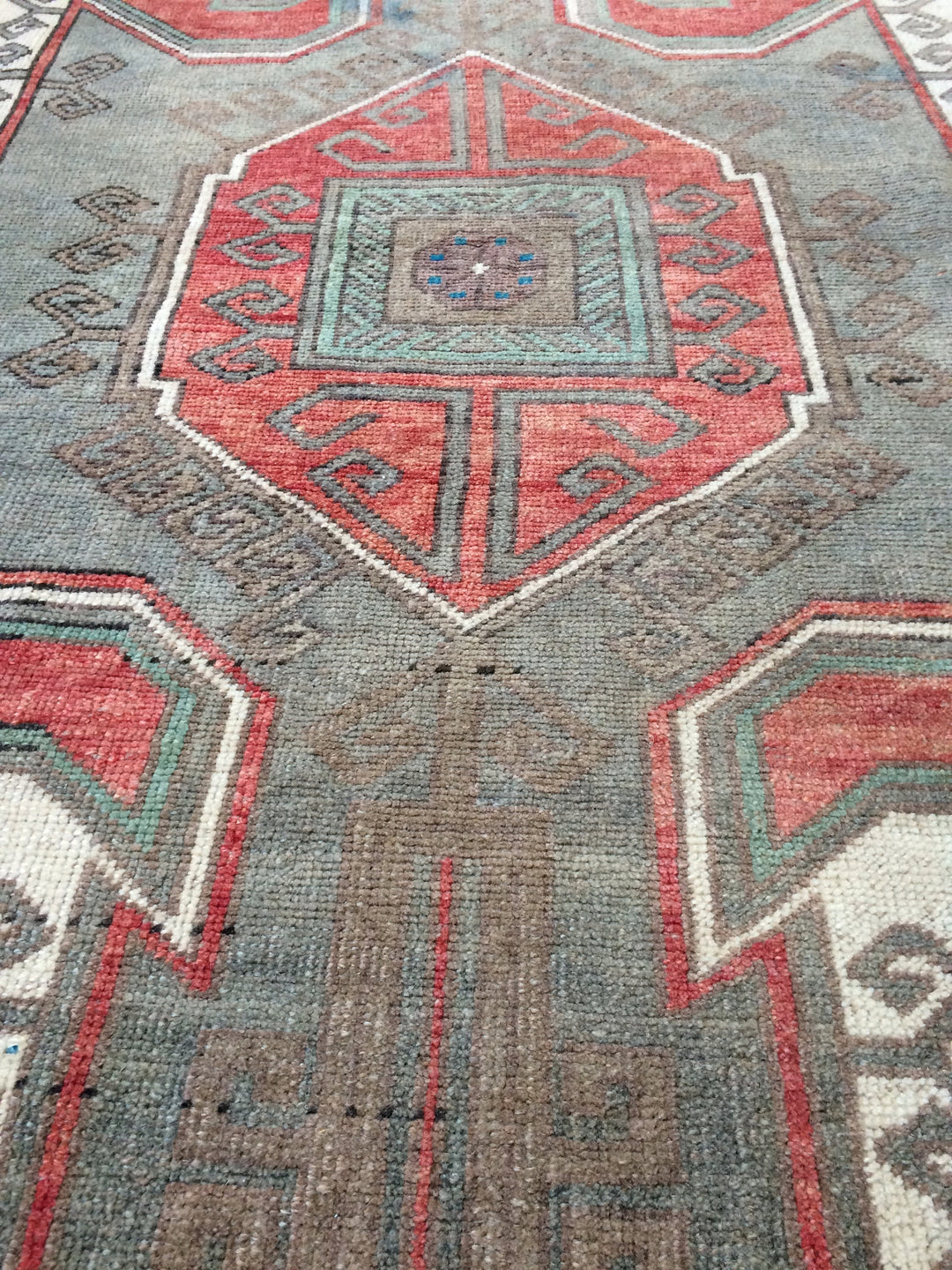 Rust Turkish Oushak Rug Hand-Knotted view 9