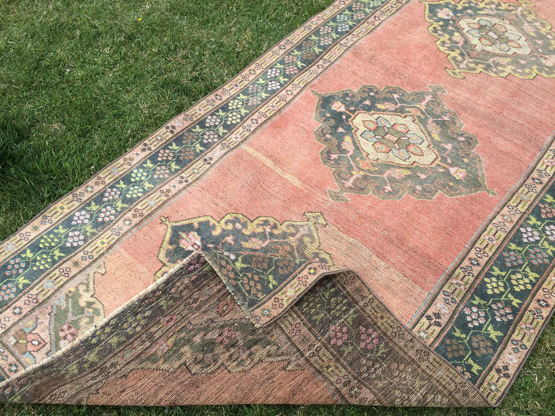 Turkish Oushak Rug 5' x 10' 4" Hand-Knotted field
