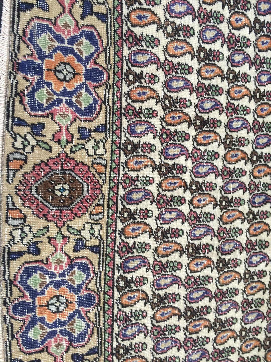 Turkish Oushak Rug Hand-Knotted view 9