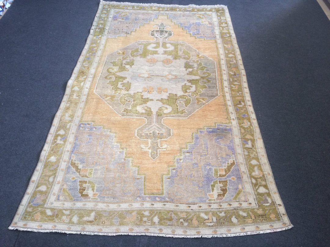 Turkish Oushak Rug 2'6" x 10'0" Hand-Knotted