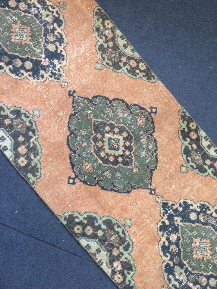 Turkish Runner Rug 3' x 13' 8" Hand-Knotted view