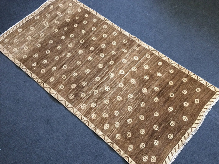 Rust Turkish Oushak Rug Rust Runner Rug Hand-Knotted