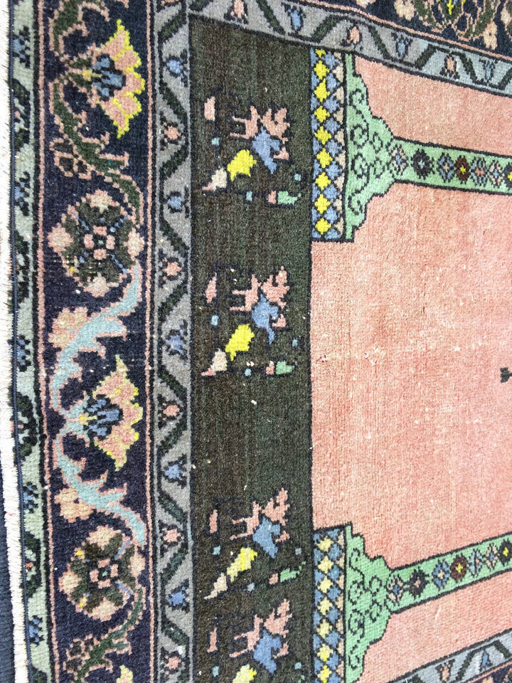 Rust Turkish Oushak Rug 2'7" x 9'10" Hand-Knotted view 9