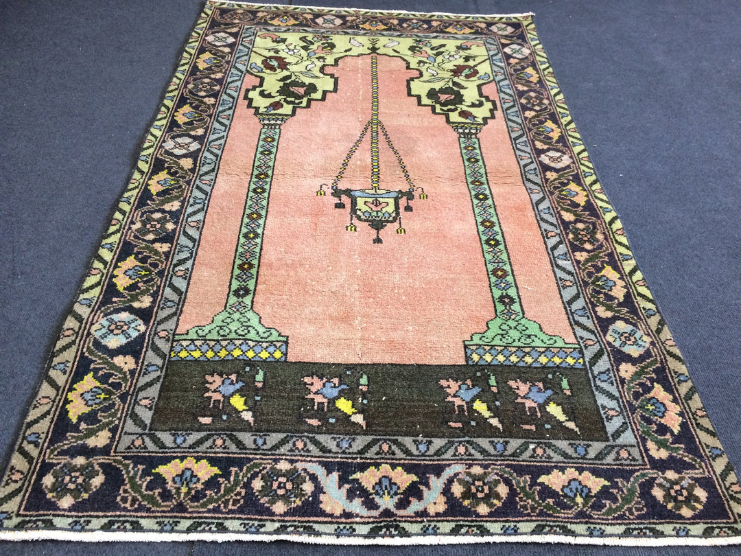 Rust Turkish Oushak Rug 2'7" x 9'10" Hand-Knotted