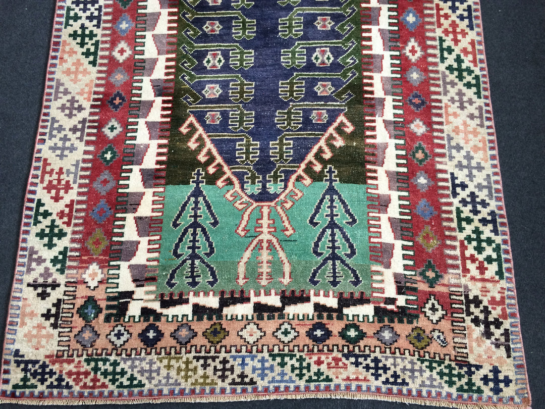 Rust Turkish Oushak Rug Runner Hand-Knotted view